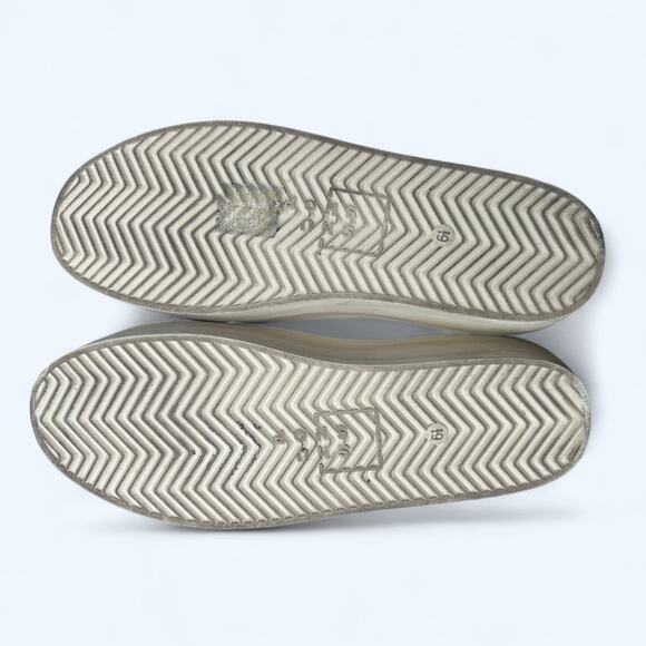 Shu Shop REBA White & Pink Sparkle Tennis Shoes Fashion Sneaker size 6.5 Glitter - Picture 6 of 13